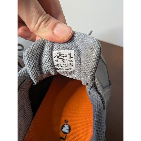 ASICS Trail Running Shoes, hiking sneakers, Women's 9 Merrell Insert grey purple - Picture 3 of 7